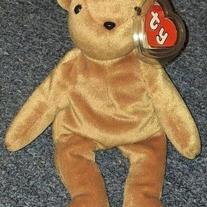 Retired 1993 Ty Beanie Baby "Old Face Teddy"
